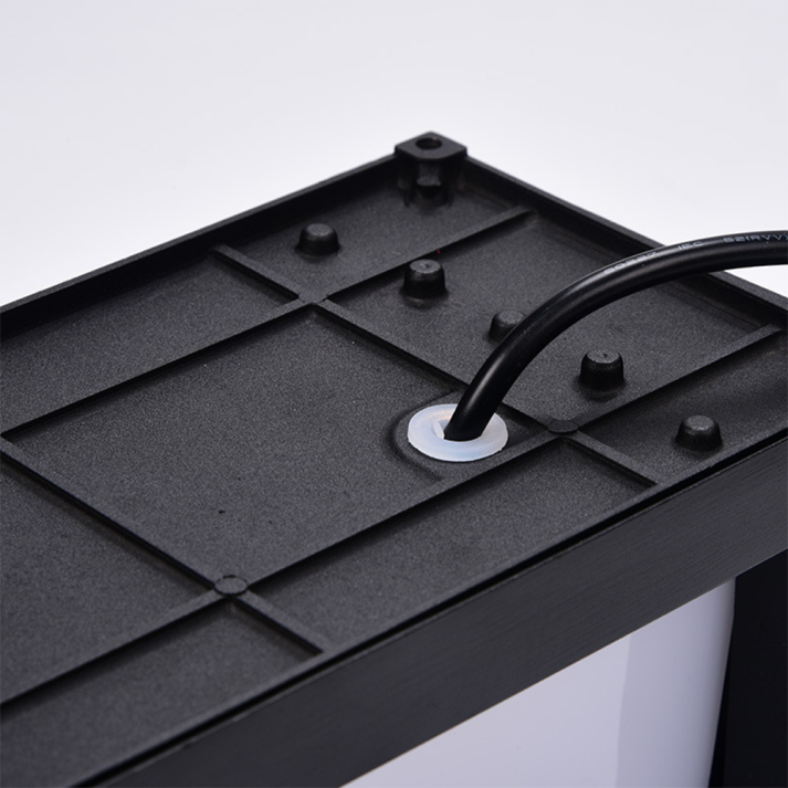 LumoDuo Außenwandleuchte Modern LED Schwarz-Weiß für Terrasse