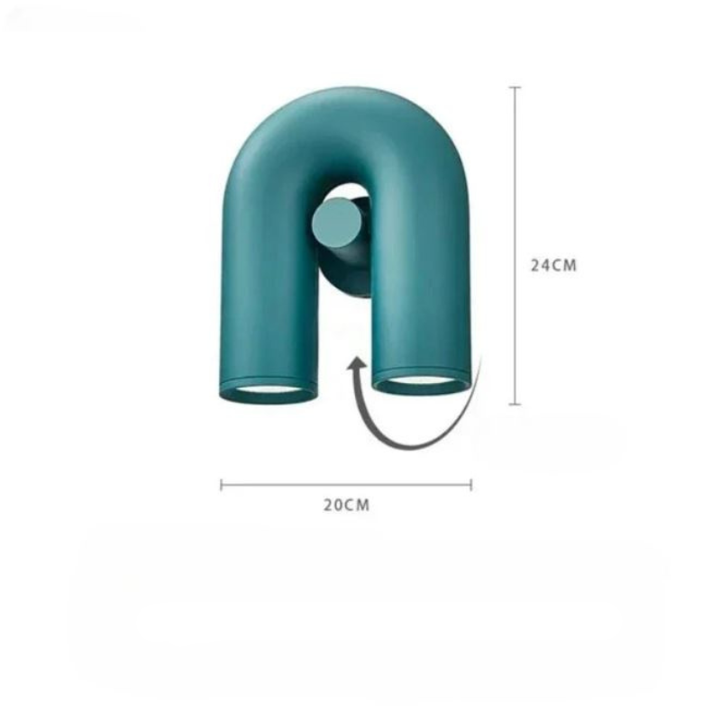 GlaciaLux - Zeitgemäße U-förmige LED-Wandleuchte