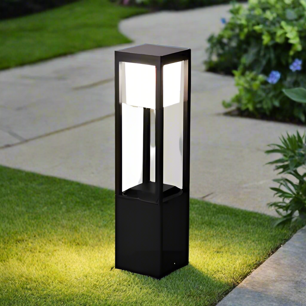 LumoWürfel Solarleuchte 60 cm – Modern, RGB, für Garten & Terrasse