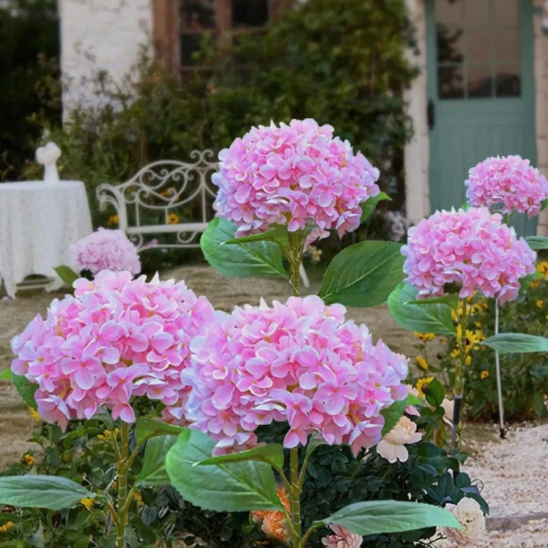 LumoBloom Solar Gartenlichter  Blumenoptik bunt für Außenbereich