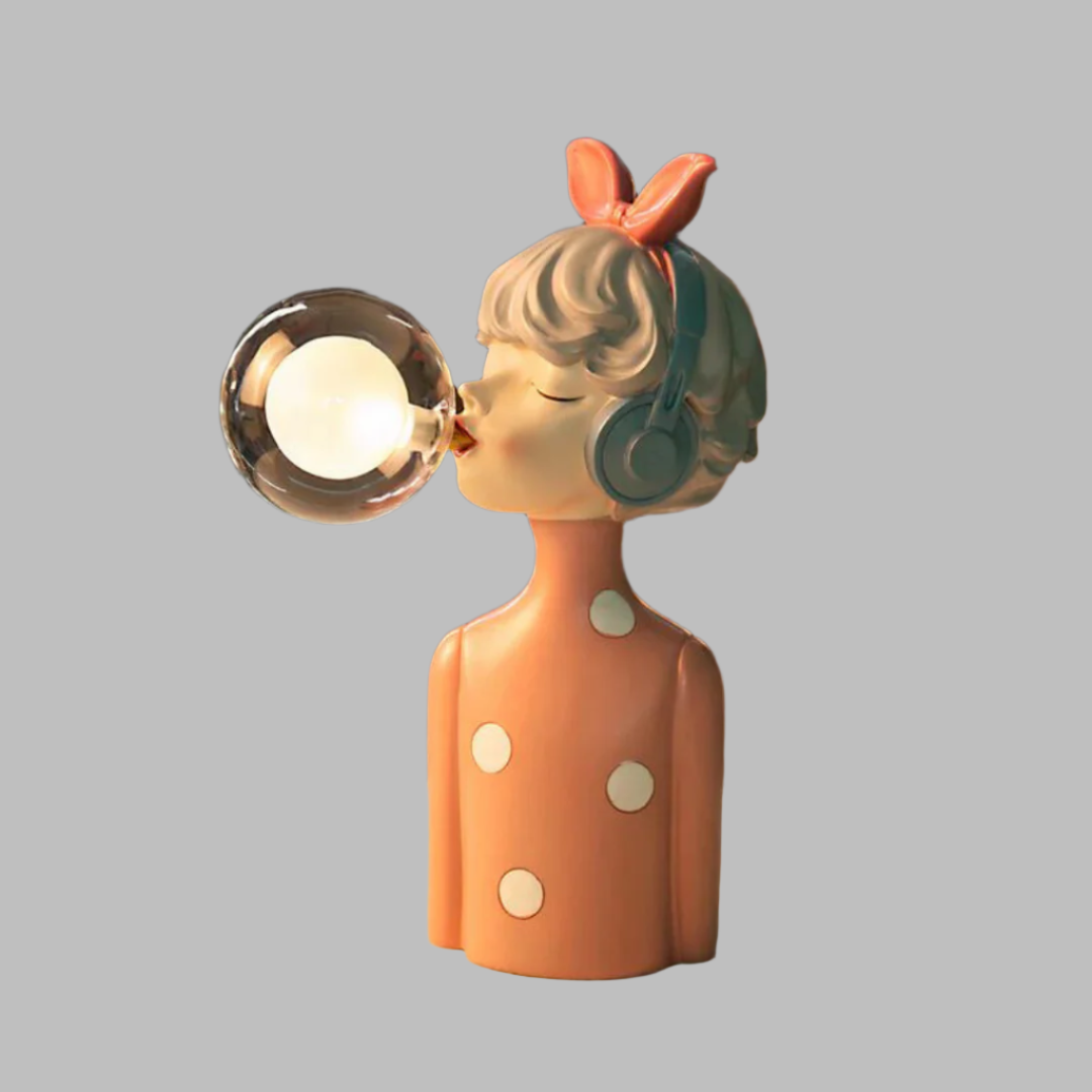 SorellaLuce Tischlampe Skulptural Modern Beige für Wohnzimmer