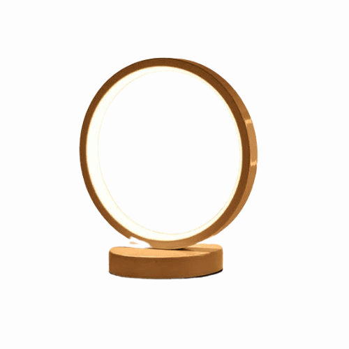 FleurHalo - Luxuriöse Beistelltischlampe mit Gold- und Weiß-Finish