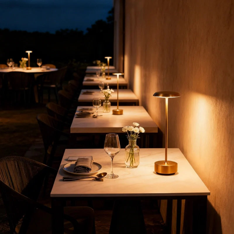 NovaGlow – Moderne Tischleuchte, dimmbar, Weiß, Wohnzimmer