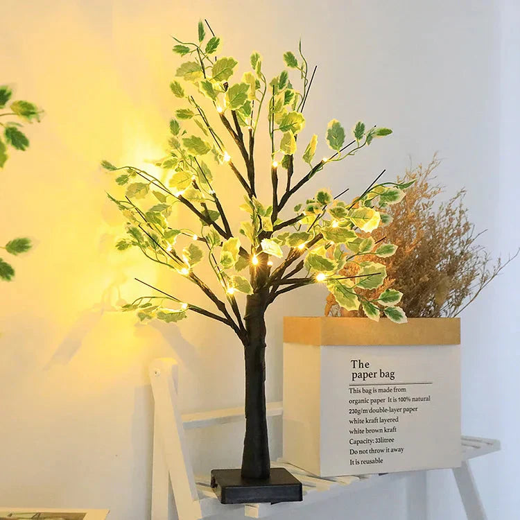 Lumora LED Baumlichter mit Grünen Blättern – Warmweiß Garten & Terrasse
