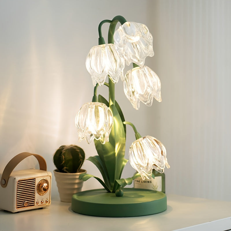 BloomLight - Art Deco LED-Tischlampe