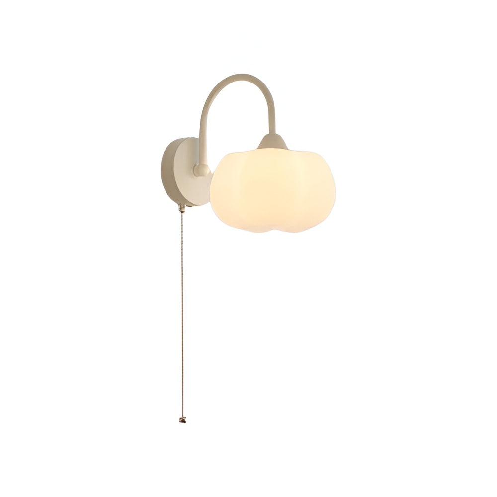 ModernAura LED Wandleuchte mit Zugschalter - Weiß oder Grün für Schlafzimmer und Wohnzimmer