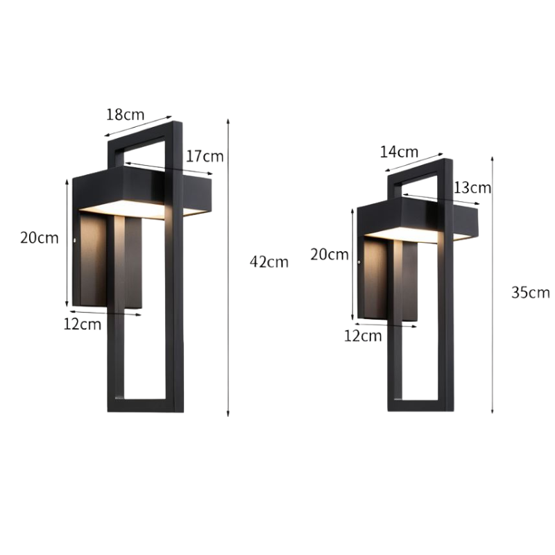 TwilightBeam – Moderne LED Außenwandleuchte aus Edelstahl für Garten & Hauswand