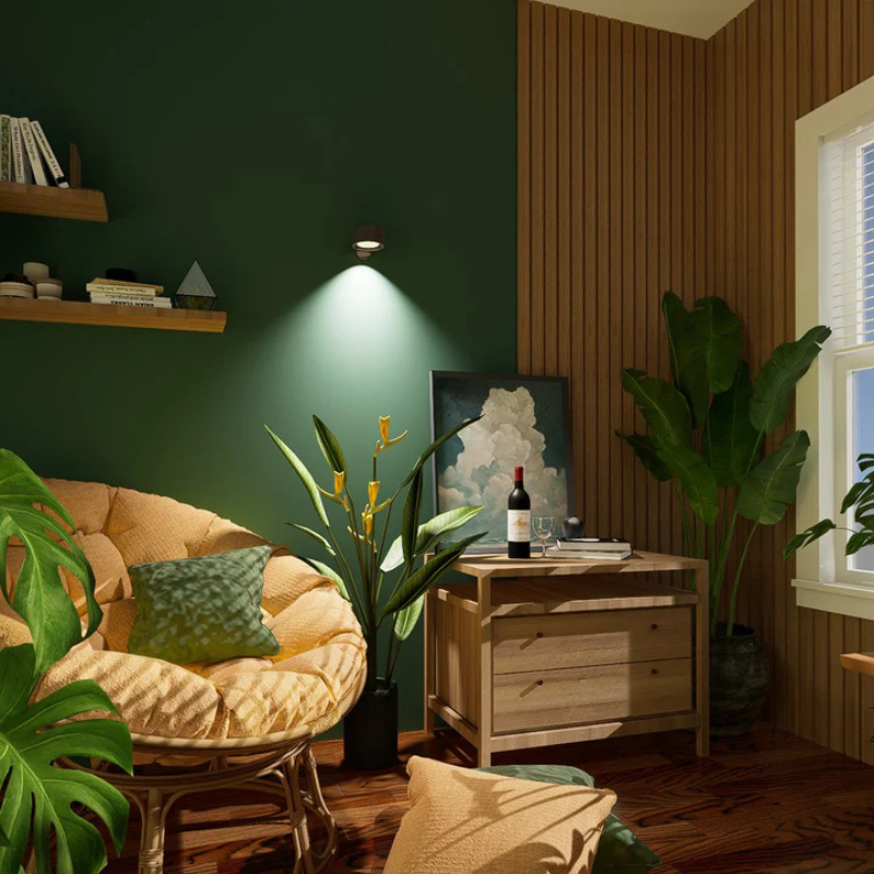 InfiniteGlow | Kabellose Dimmbarer LED-Wandleuchte mit 360° Drehfunktion