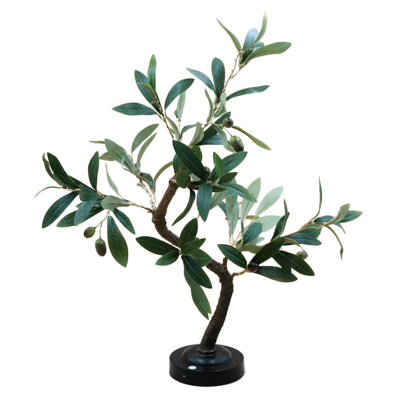 LumiBaum LED Tischlampe Baumform Warmlicht Gold