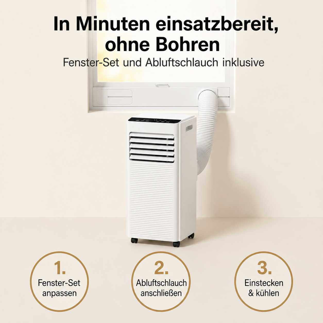 Tragbarer Luftentfeuchter 7.000 BTU, Fernbedienung