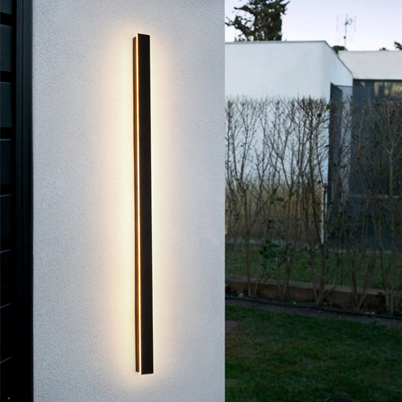 VantaGlow LED-Wandleuchte - Modernes schwarzes Metall
