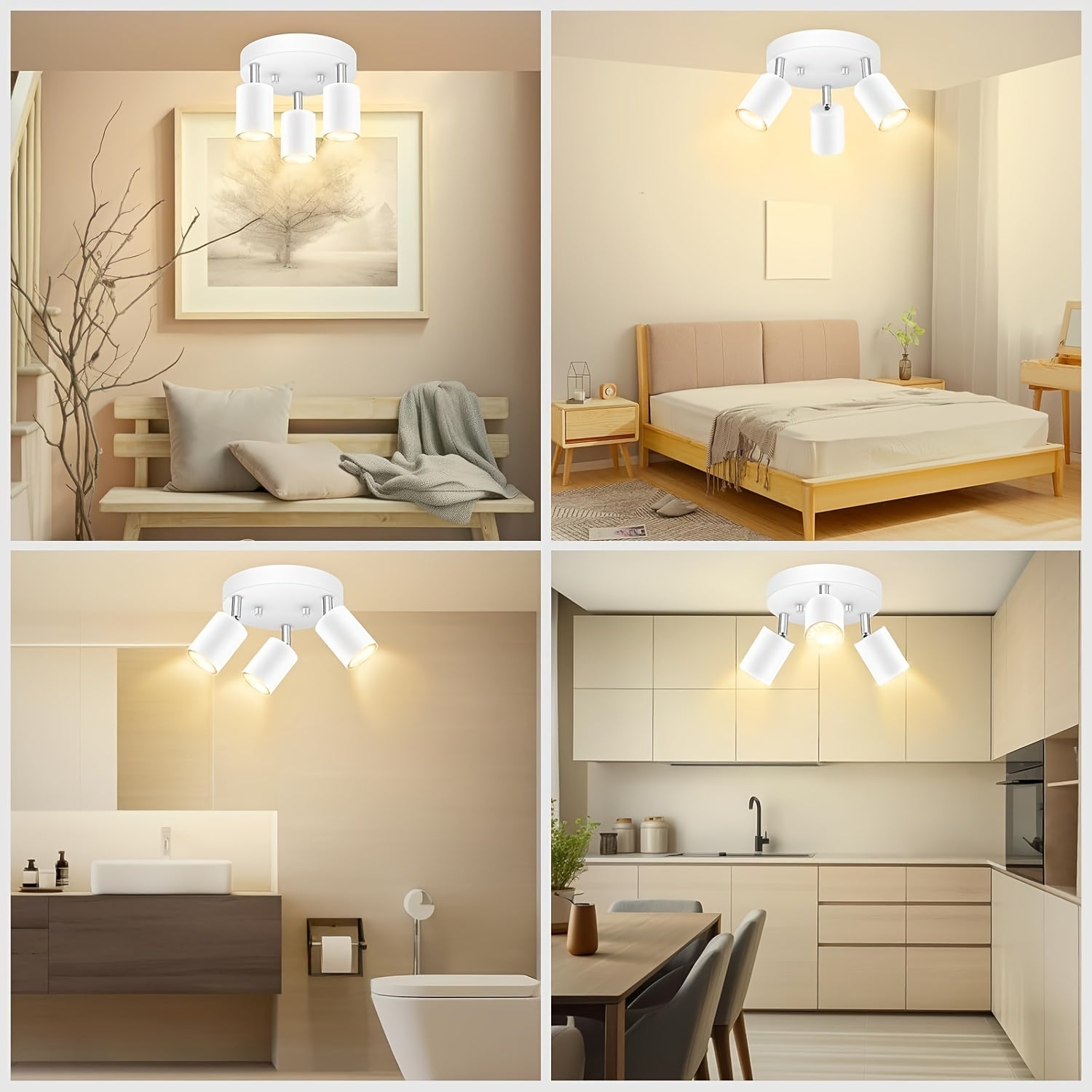 IllumiTurn - 3-Licht-Deckenstrahler mit verstellbaren Köpfen