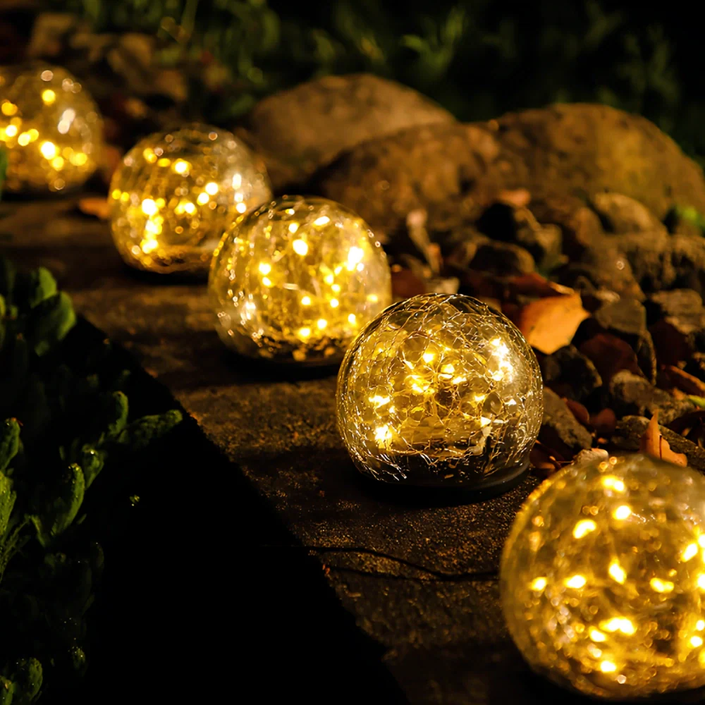 LumiKugel Solar Gartenlampe – Kugelform LED in Warmweiß