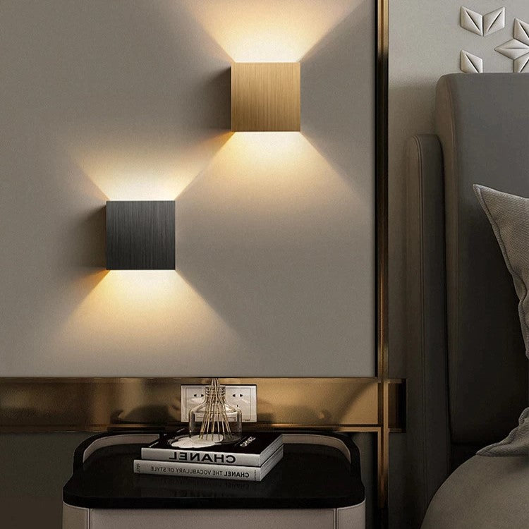 LumiÉlan Wandlampe Elegant Modern Schwarz für Flur & Wohnzimmer