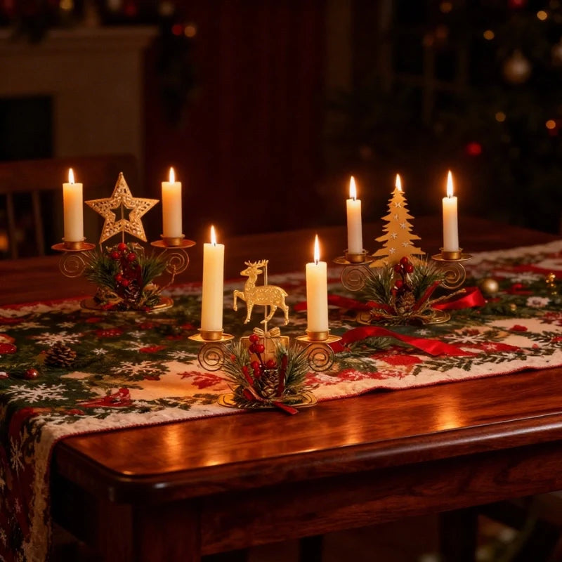 LumiCandle – Moderner Kerzenhalter, Metall, Für Esszimmer & Schreibtisch