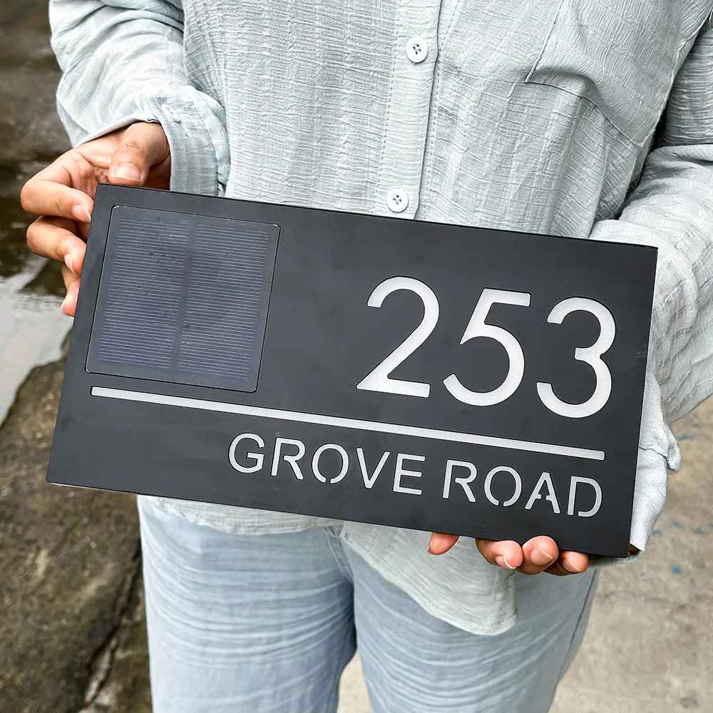 3D Solar-Außenlampe, LED, Warmweiß, Modern, für Garten