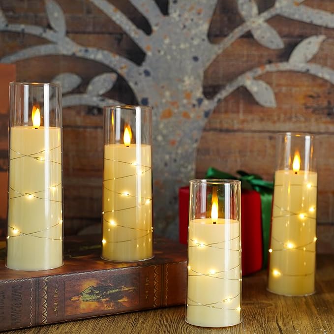 GlowAura Set aus LED-Standleuchten – Warmlicht, Schwarz, für Terrasse