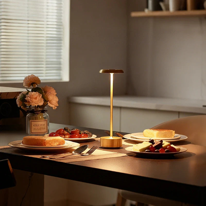 NovaGlow – Moderne Tischleuchte, dimmbar, Weiß, Wohnzimmer