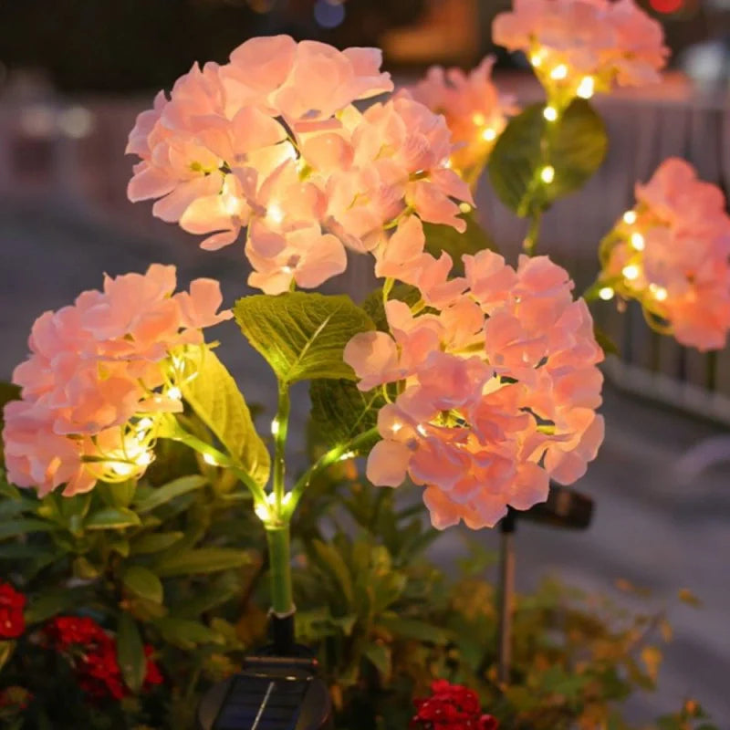 LumoBloom Solar Gartenlichter  Blumenoptik bunt für Außenbereich