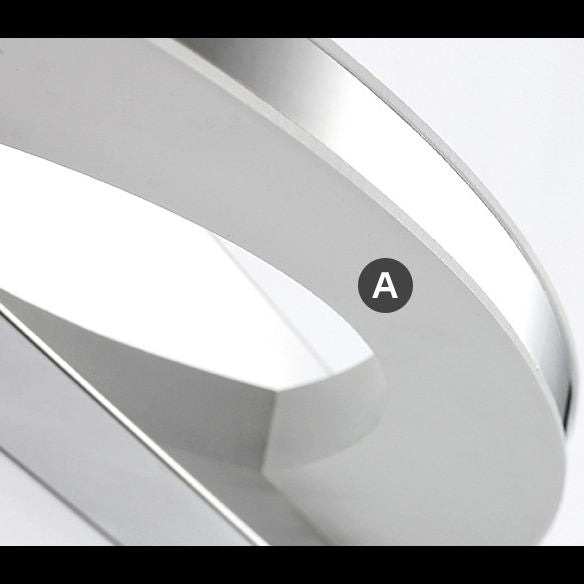 Zenith LED-Wandleuchte - Ovale Chrom-Wandleuchte für das Schlafzimmer