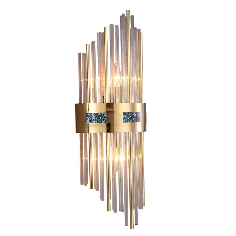 Brillora LED-Wandleuchte mit Kristall – Luxus Design in Gold für Wohnzimmer