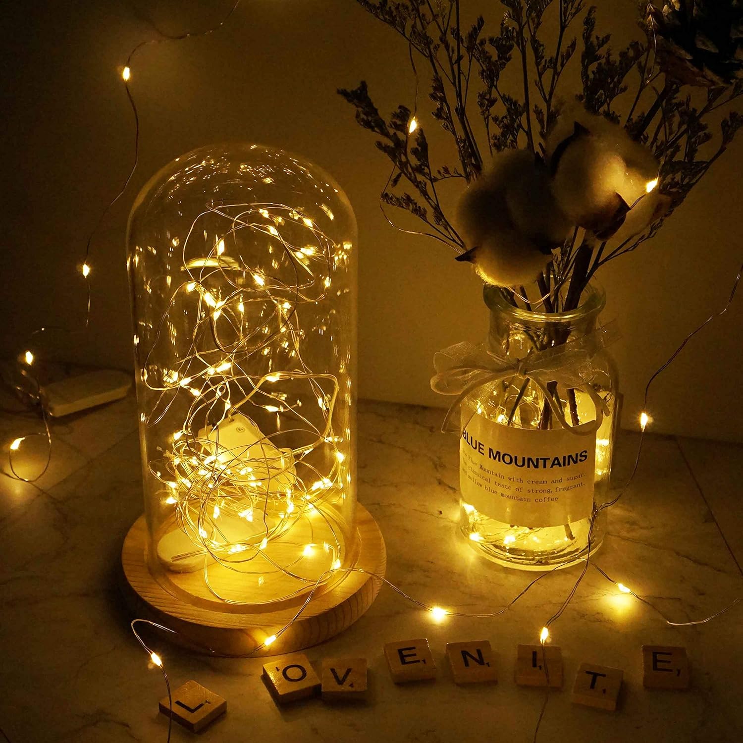 LumiTwinkle – Solar-Lichterkette, LED, Warmweiß, Garten & Terrasse