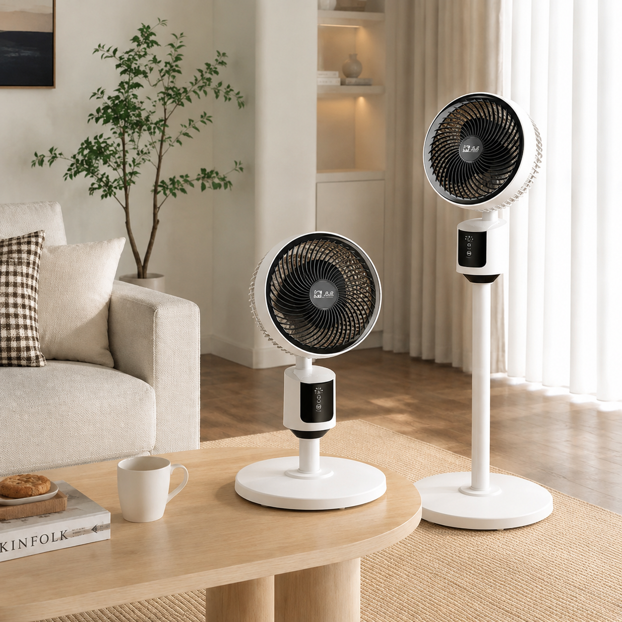 Standventilator mit 3D-Oszillation | Höhenverstellbar