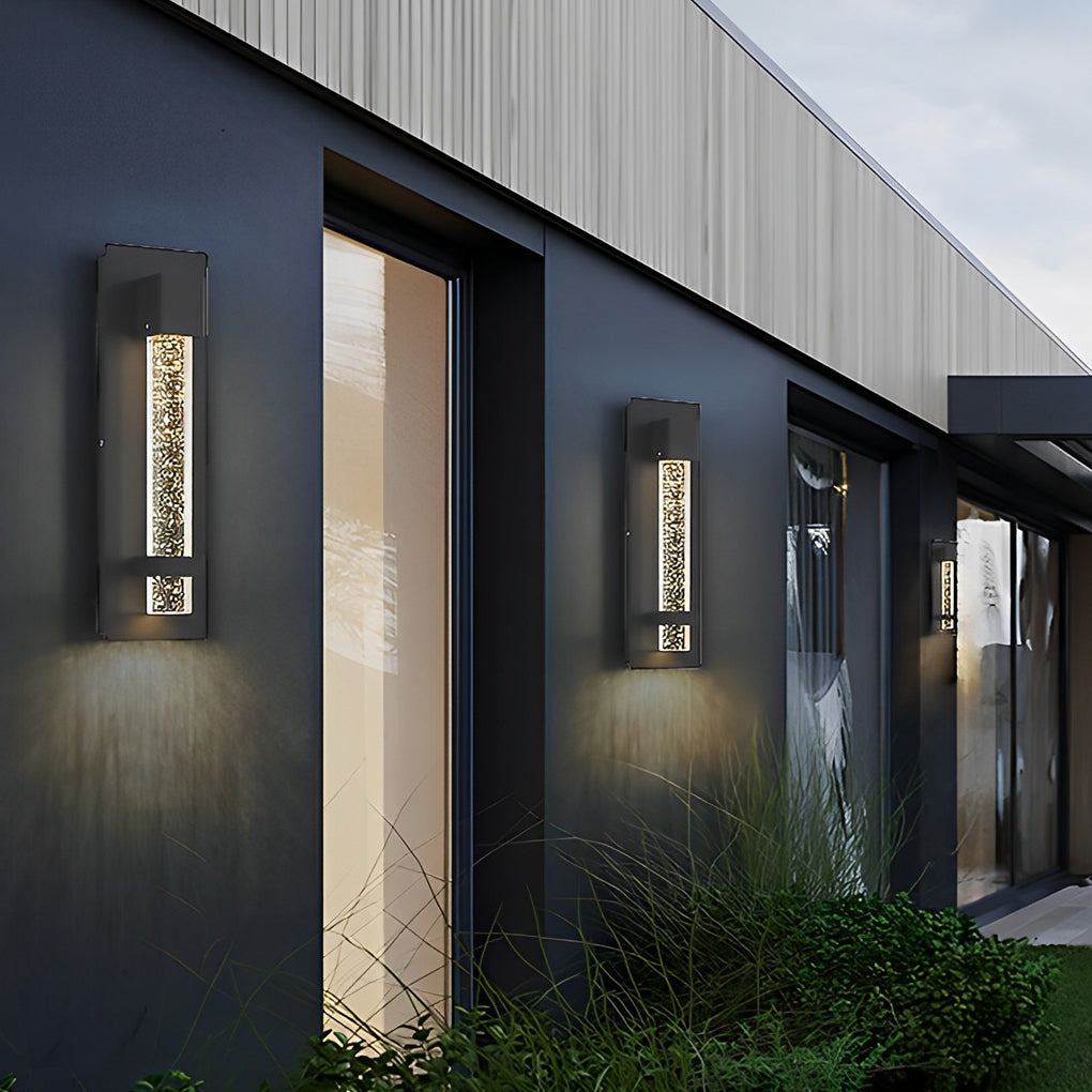 BubbleLight - Wasserdichte drahtgebundene Glocken Glas Außenwandleuchte