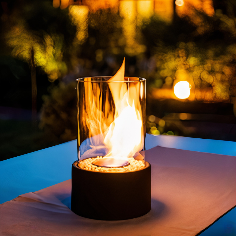 Flammen-Öllampe - Klassisches Design mit sicherer Beleuchtung für stimmungsvolle Abende