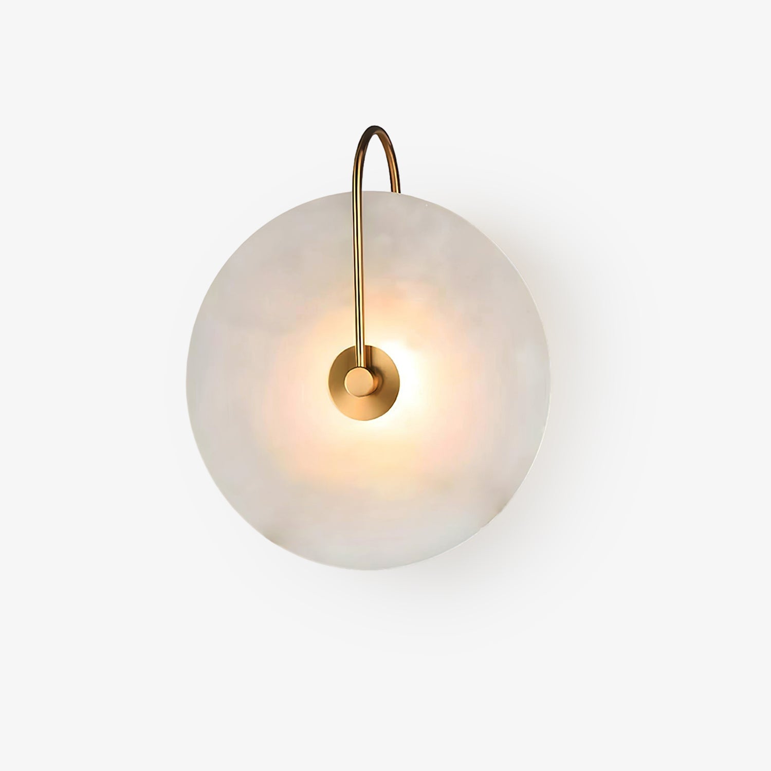LumaAlba Wandleuchte – Modern, LED, Alabaster-Optik, Für Flur