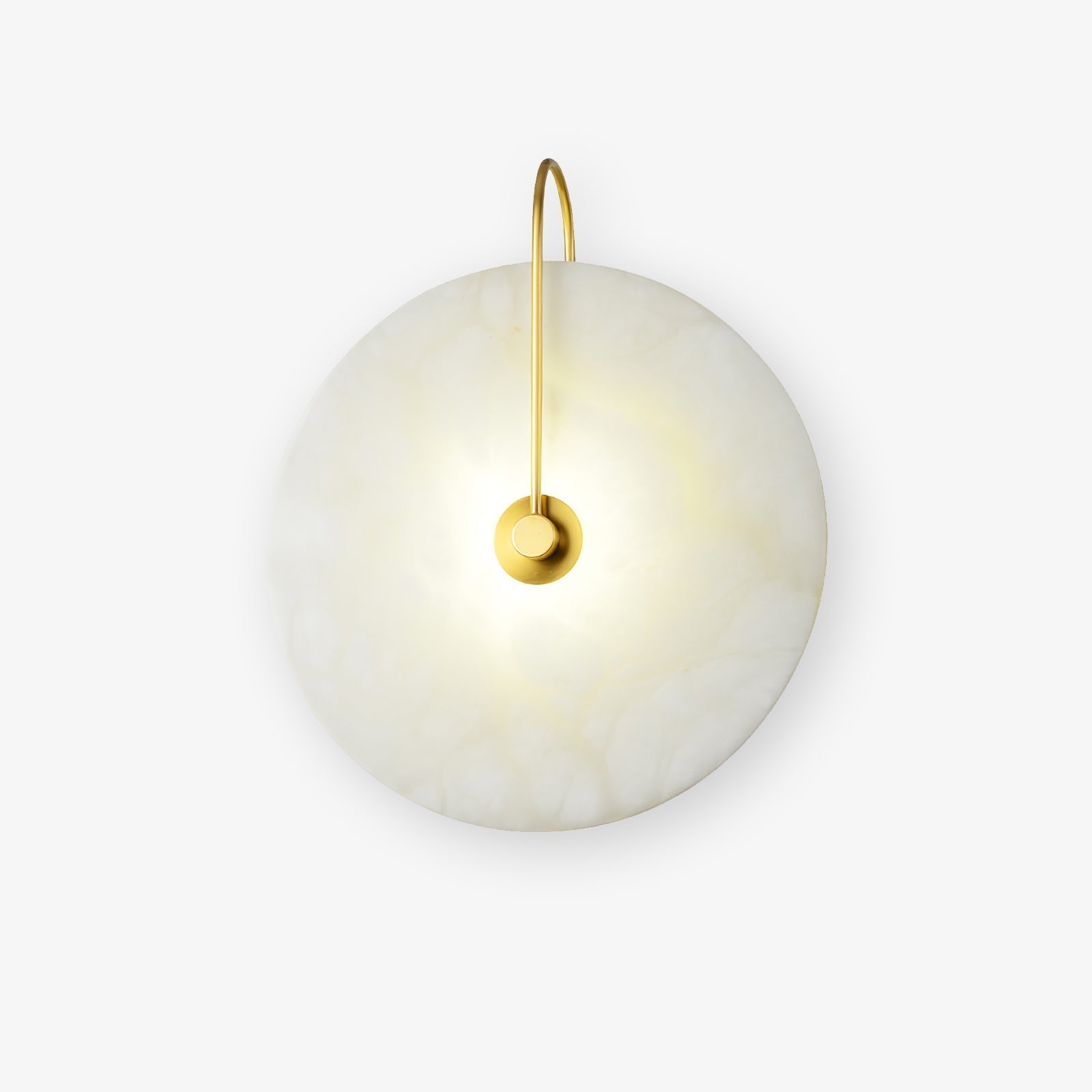 LumaAlba Wandleuchte – Modern, LED, Alabaster-Optik, Für Flur