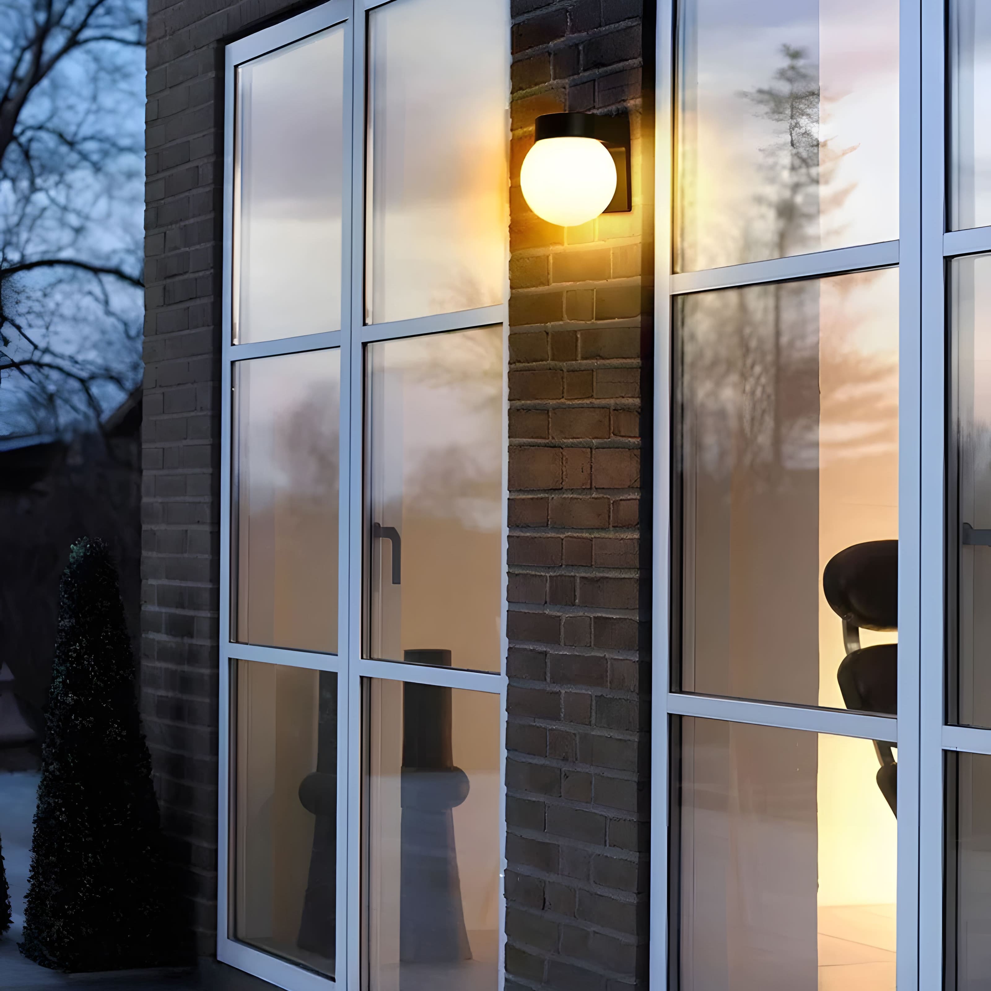 Außenbeleuchtung | Elegantes Kugeldesign, Wetterfest für Wandmontage 6