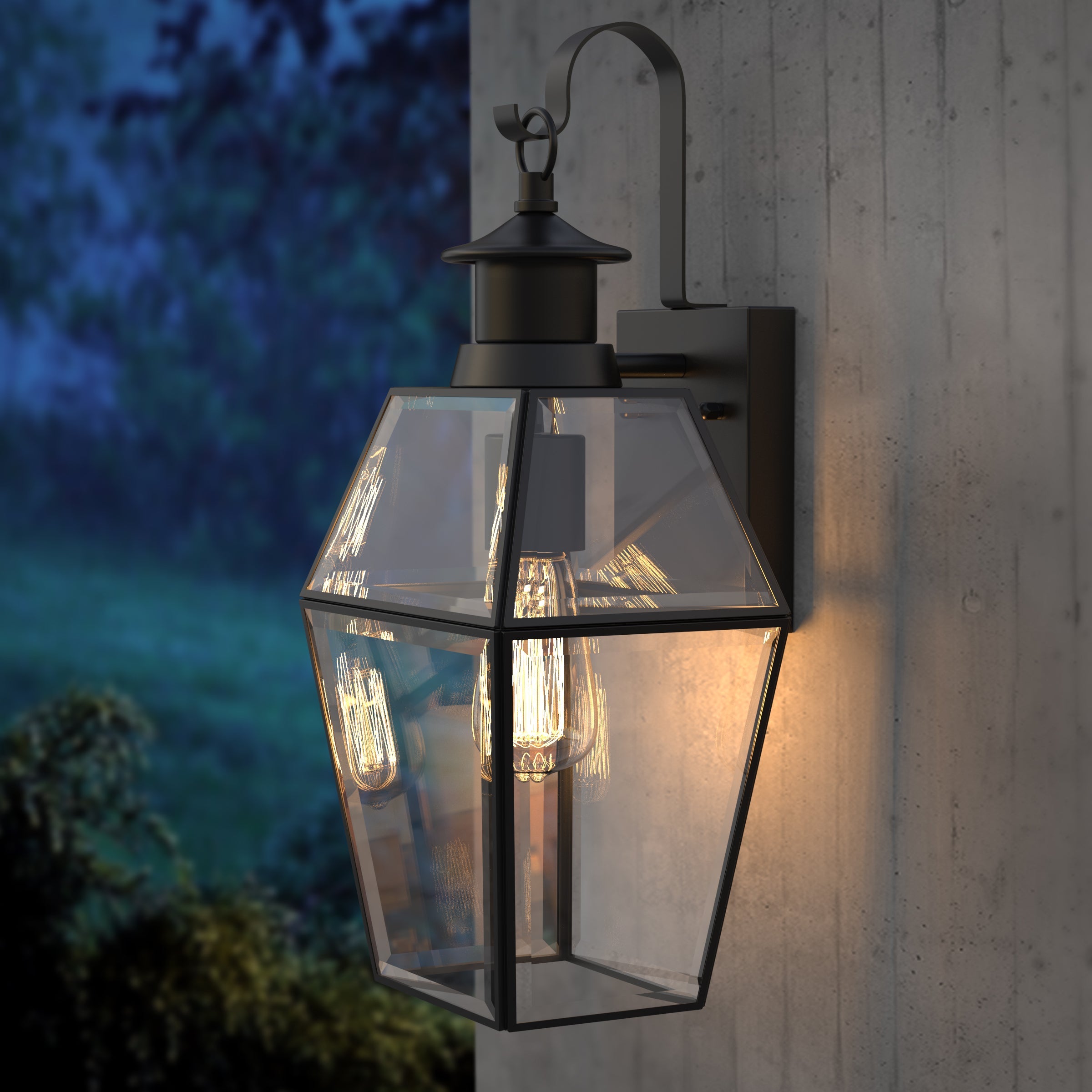 Außenwandleuchte Mit Bewegungsmelder | Mattschwarz, IP44, Rechteckig 9