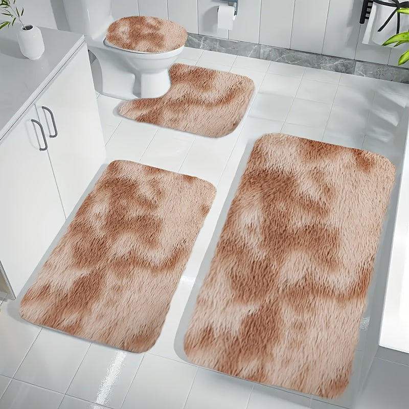 Badezimmerteppich-Set | 4-teilig, Rutschfeste Unterseite 7