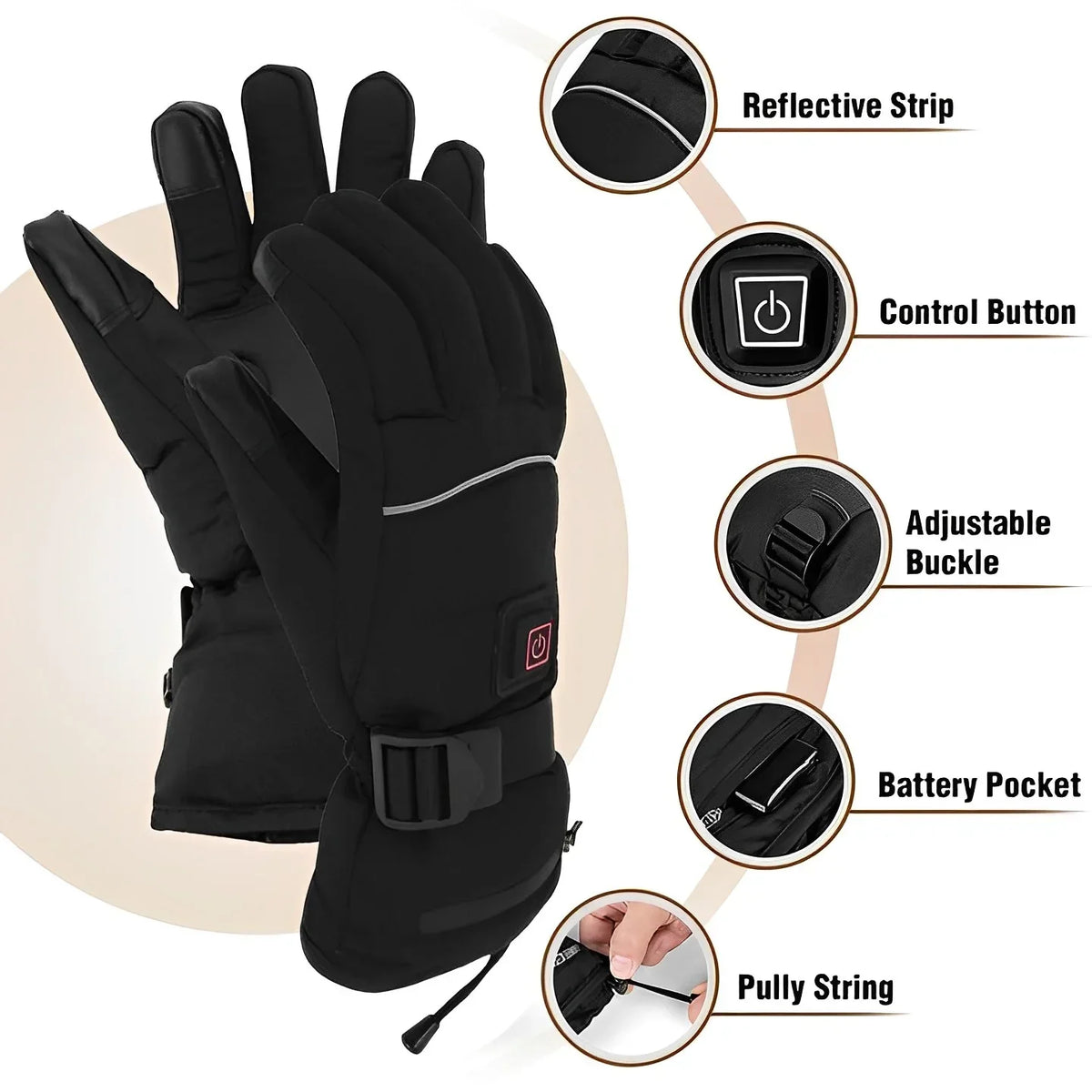 WarmTech | Beheizte Handschuhe USB, bis -25°C