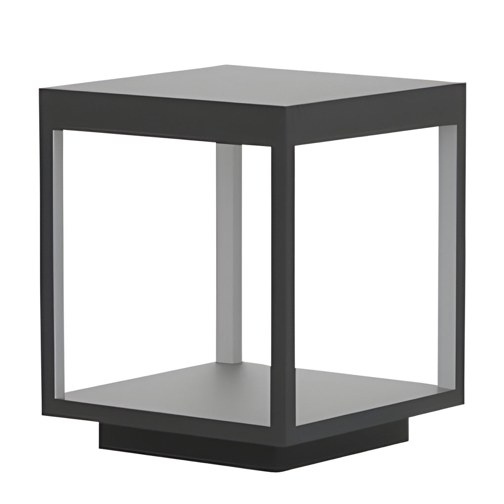 Betonsäulenleuchte | Offenes Rahmen-Design, Warmweißes Licht, IP54, Edelstahl 7