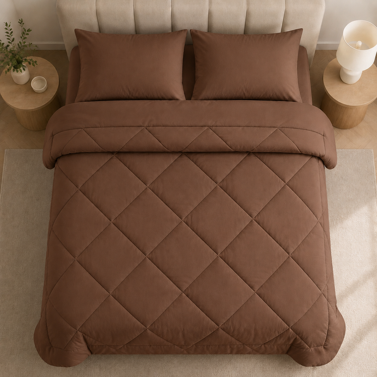 Bettdecke 200x220 | Mikrofaser, Rautensteppung 3