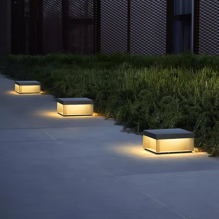 SolarGlow Gartenleuchte Modern LED Solar IP65 Schwarz für Terrasse