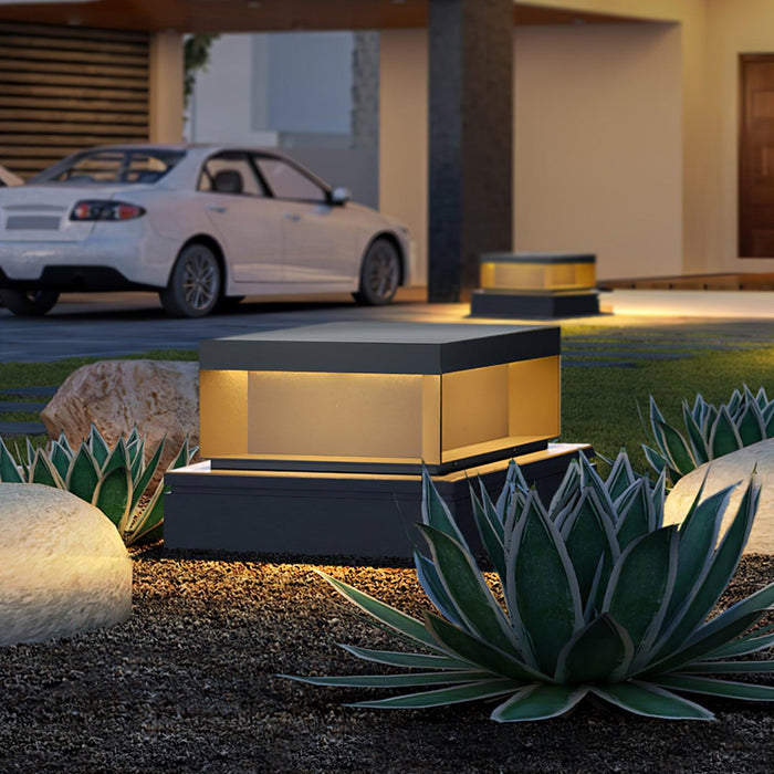 SolarGlow Gartenleuchte Modern LED Solar IP65 Schwarz für Terrasse