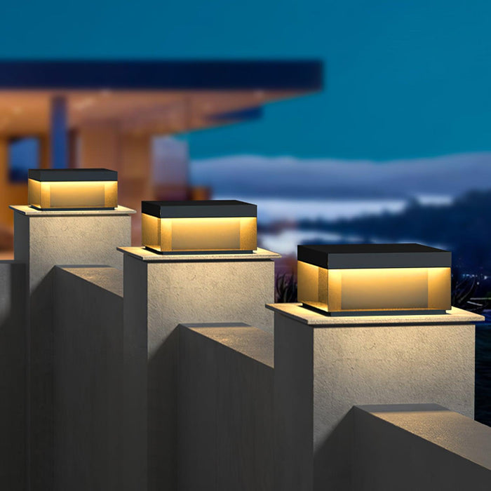 SolarGlow Gartenleuchte Modern LED Solar IP65 Schwarz für Terrasse