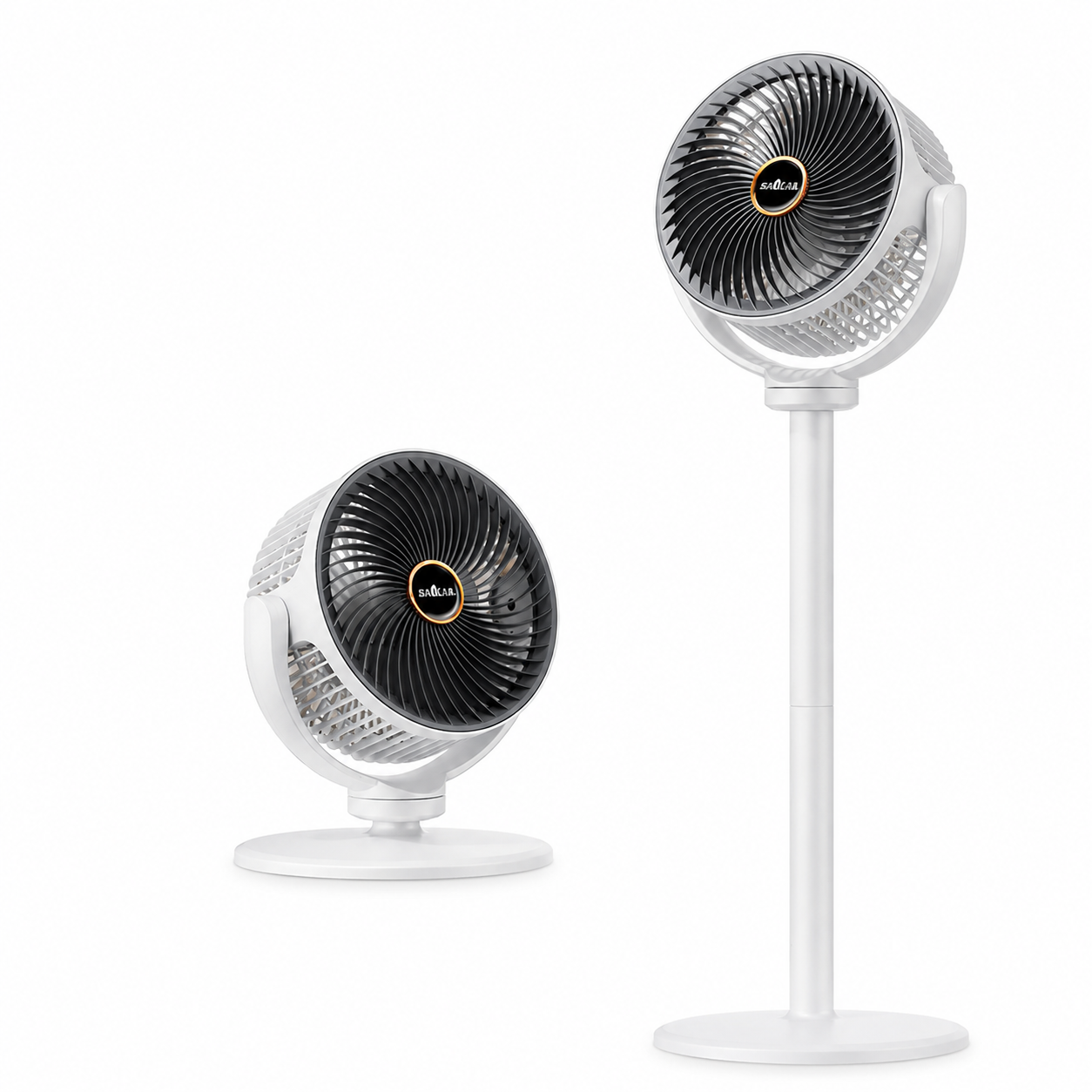 Bodenventilator | Faltbar, 360° drehbar, USB-aufladbar 0