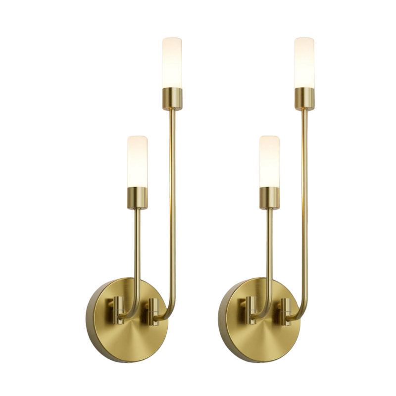 BrilloLux – Elegante LED-Wandleuchte mit 2 Lichtern in Gold
