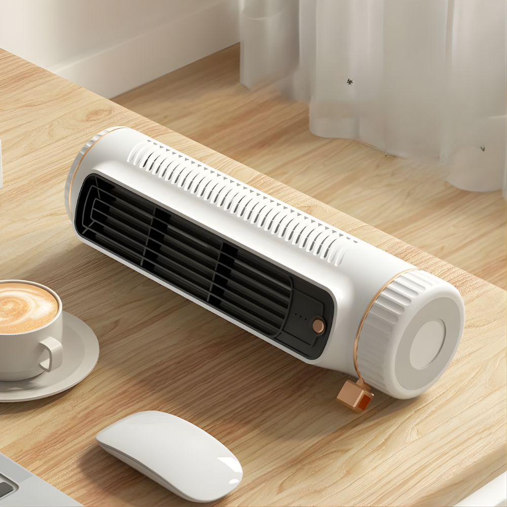 Turmventilator | Flügelloses Design, USB-Betrieb
