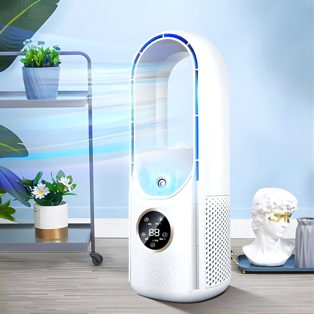 Mobile Klimaanlage | Flügelloses Design, LED-Anzeige