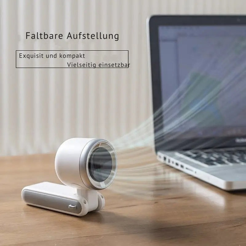 Handventilator | Faltbar, Digitalanzeige, 3-in-1-Design