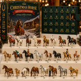 Pferde Adventskalender mit 24 flachen 2D-Pferdedesigns