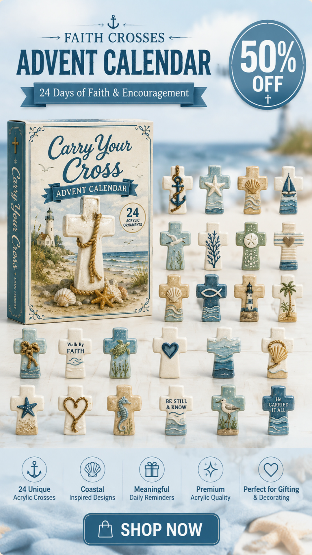 Carry Your Cross™ Glaubens-Adventskalender 2026 – 24-tägiger Christlicher Countdown für Besinnliche Momente 6