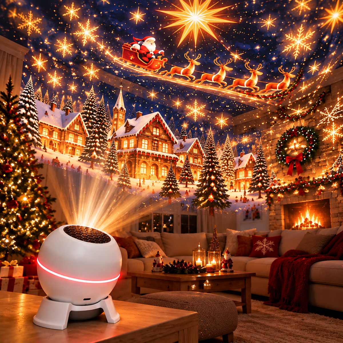 Weihnachtsprojektor für Innenraumdekoration