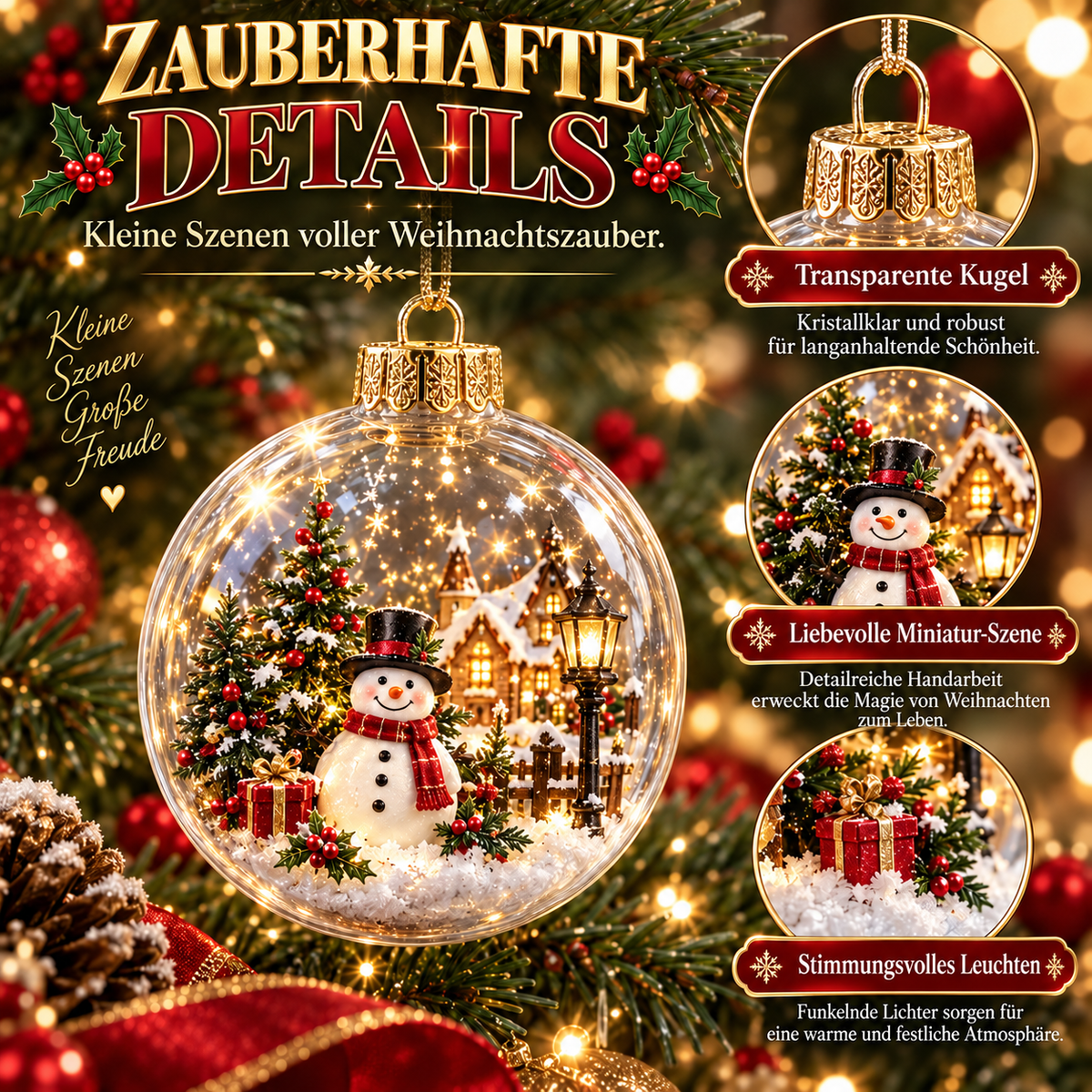 Weihnachts-Adventskalender 2026 für Kinder – Festliche Vorfreude in Burgunderrot und Gold