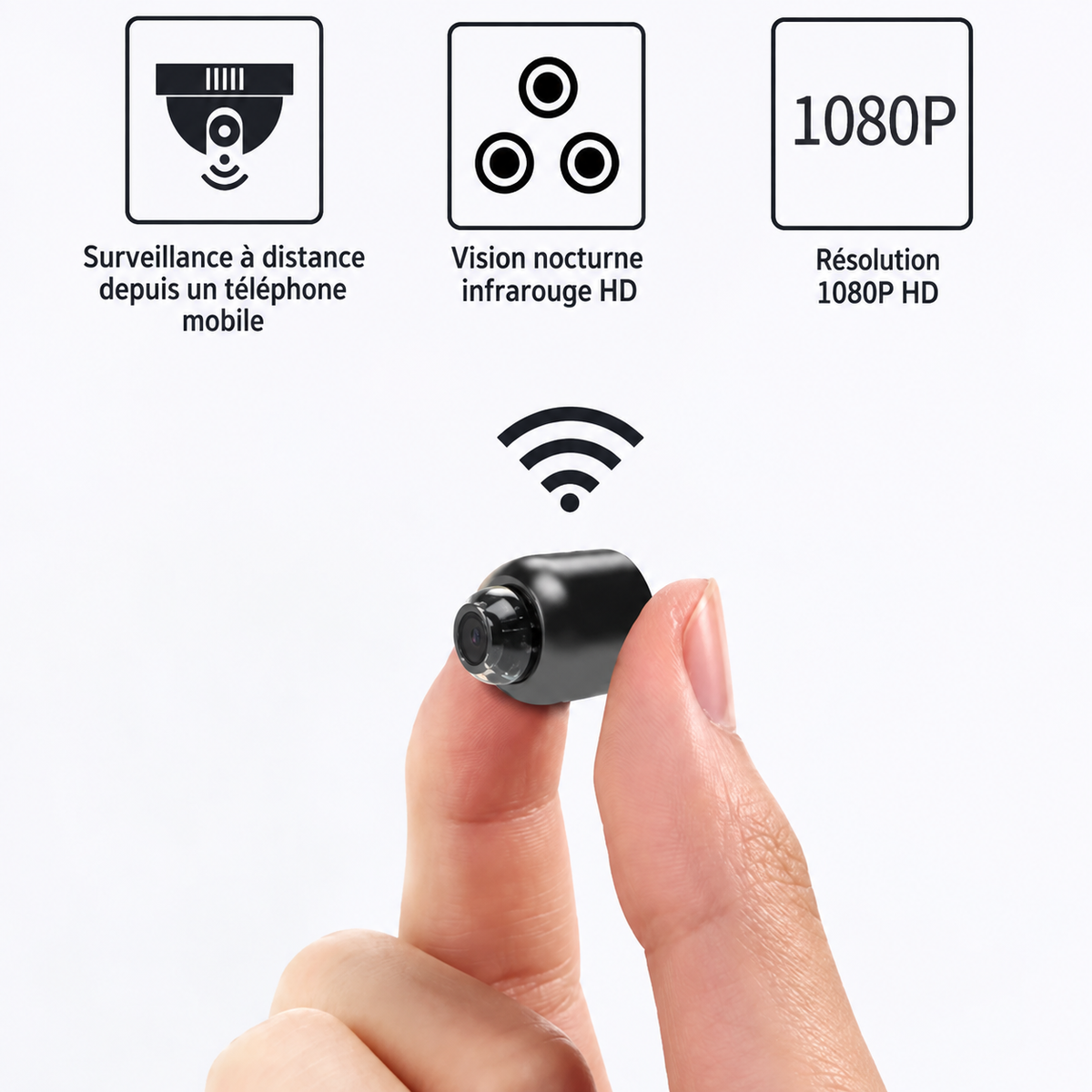 Kabellose WiFi-Kamera mit Audio – 1080P Full HD